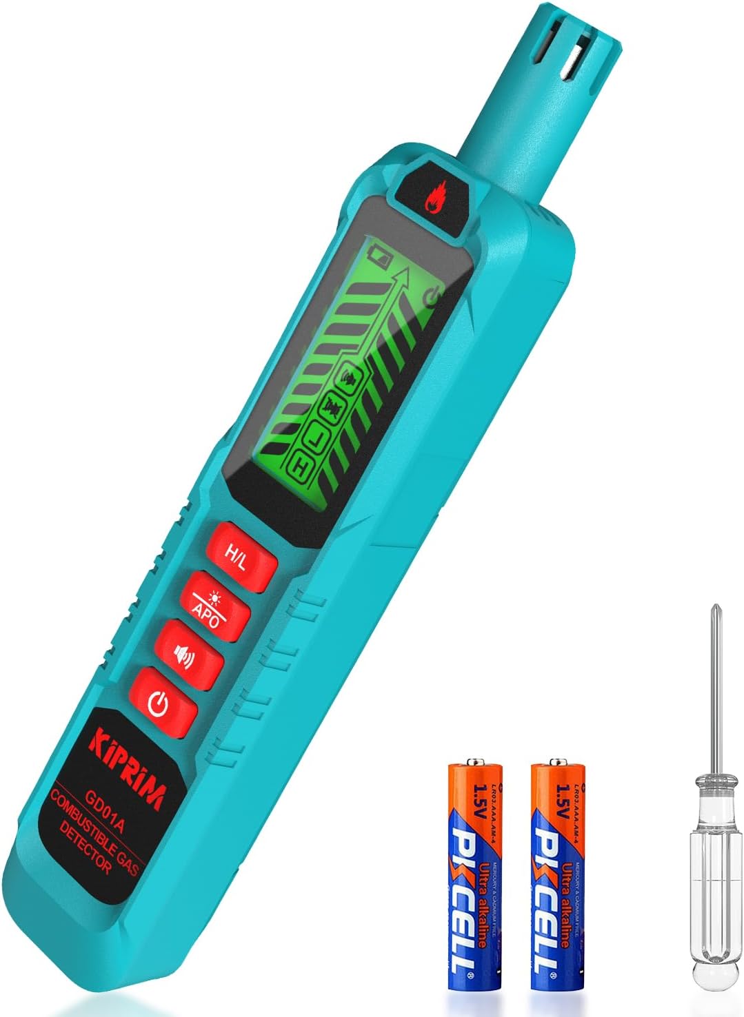 Kiprim® GD01A Erdgas-Detektor Tragbarer Gasmelder