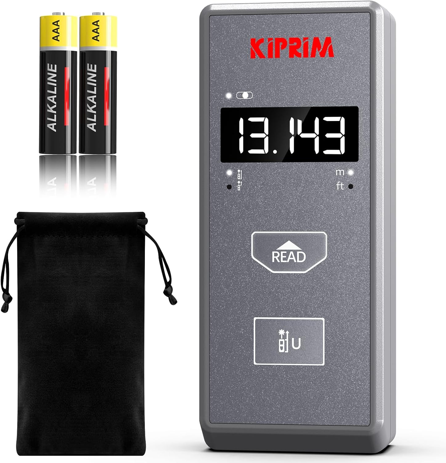 Kiprim® Laser-Entfernungsmesser 70 m LD70M mit Einheitenwechsel m/ft und variablem Referenzpunkt