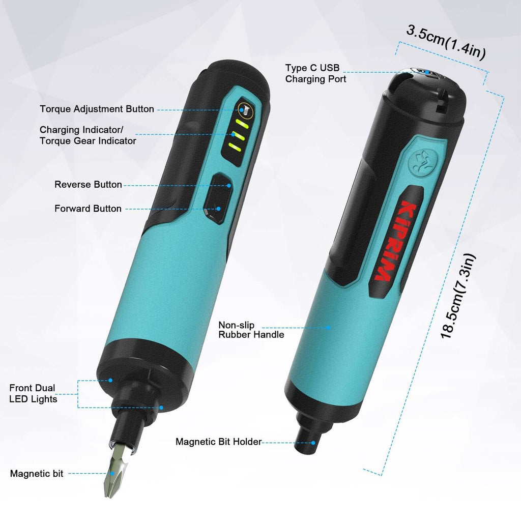 Kiprim  ES2 Electric Screwdriver 4V Torque Cordless Screwdriver Gun Kiprim