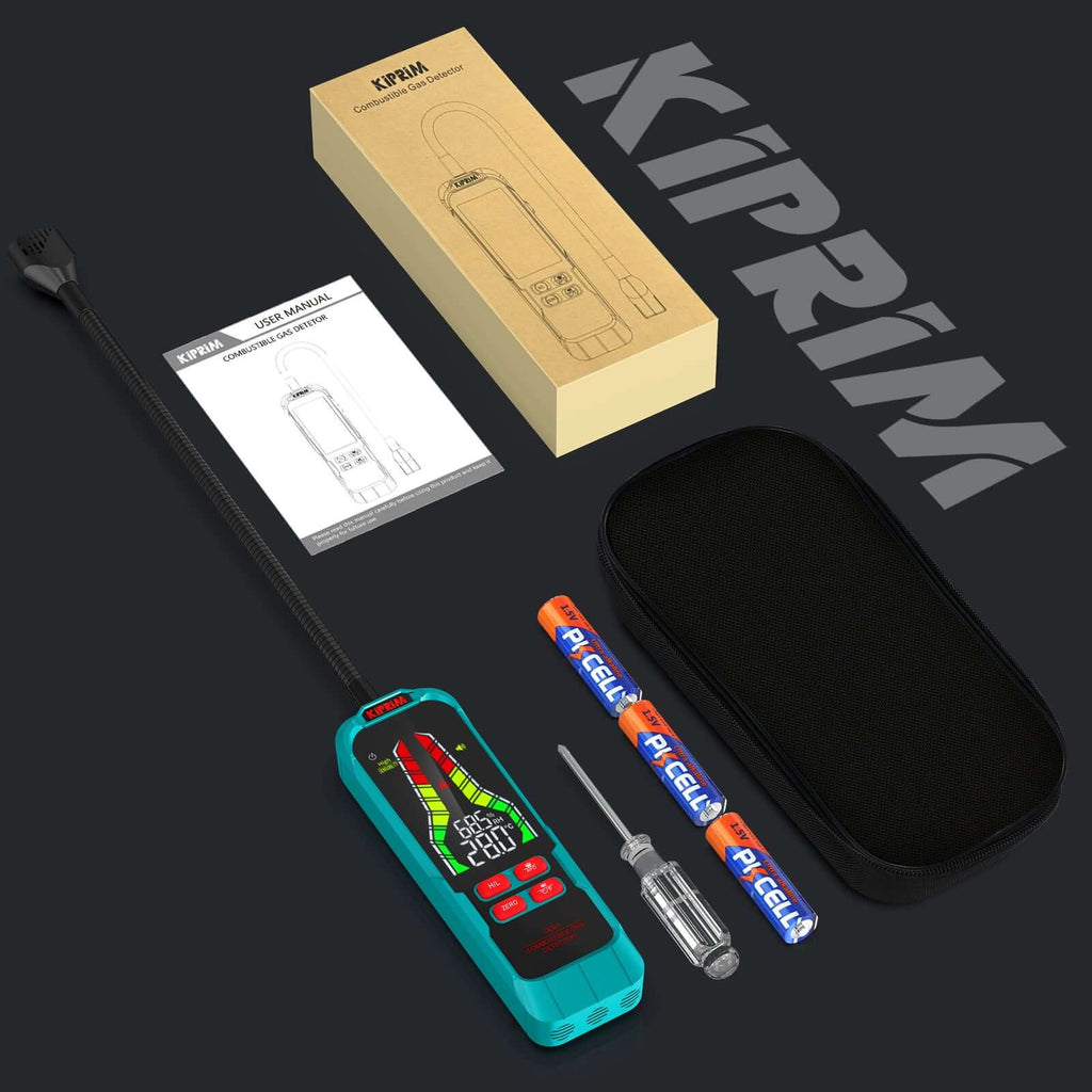 Kiprim GD01 Gas Leak Detector with 9.4-Inch Probe - Kiprim