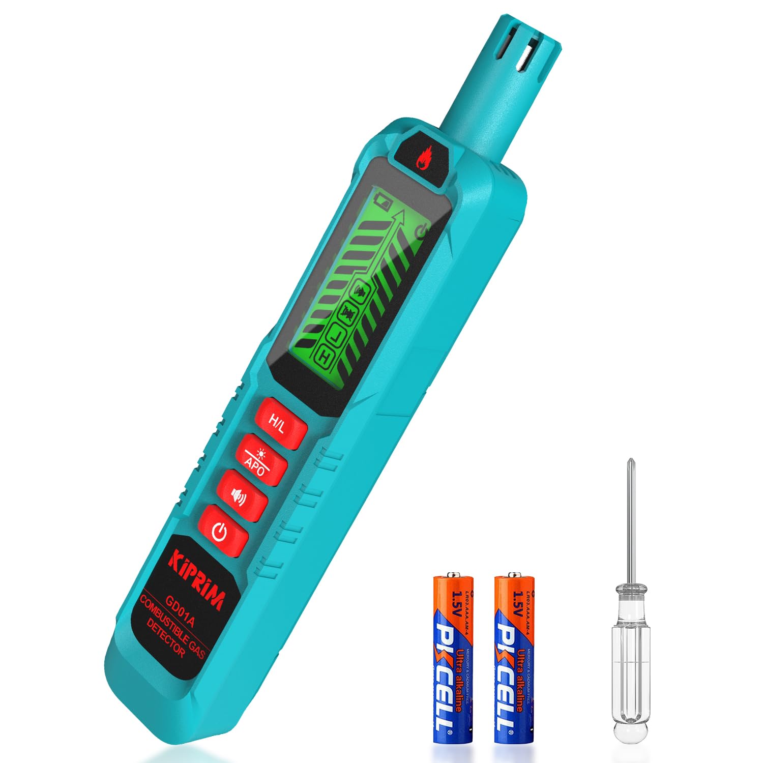 Kiprim® GD01A Erdgas-Detektor Tragbarer Gasmelder