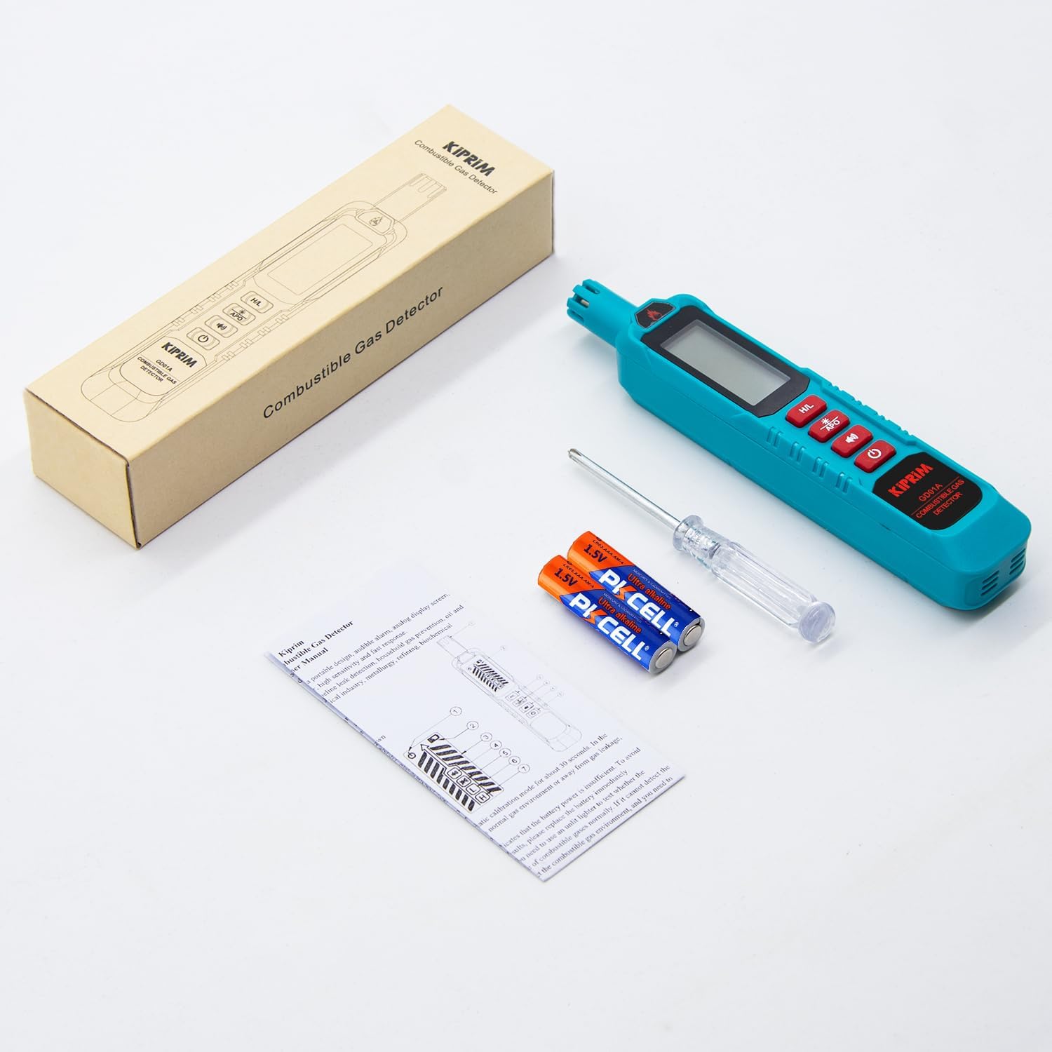 Kiprim® GD01A Erdgas-Detektor Tragbarer Gasmelder