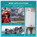 Kiprim GD02 Gas Leak Detector with Extended 15.7in Gooseneck - Kiprim