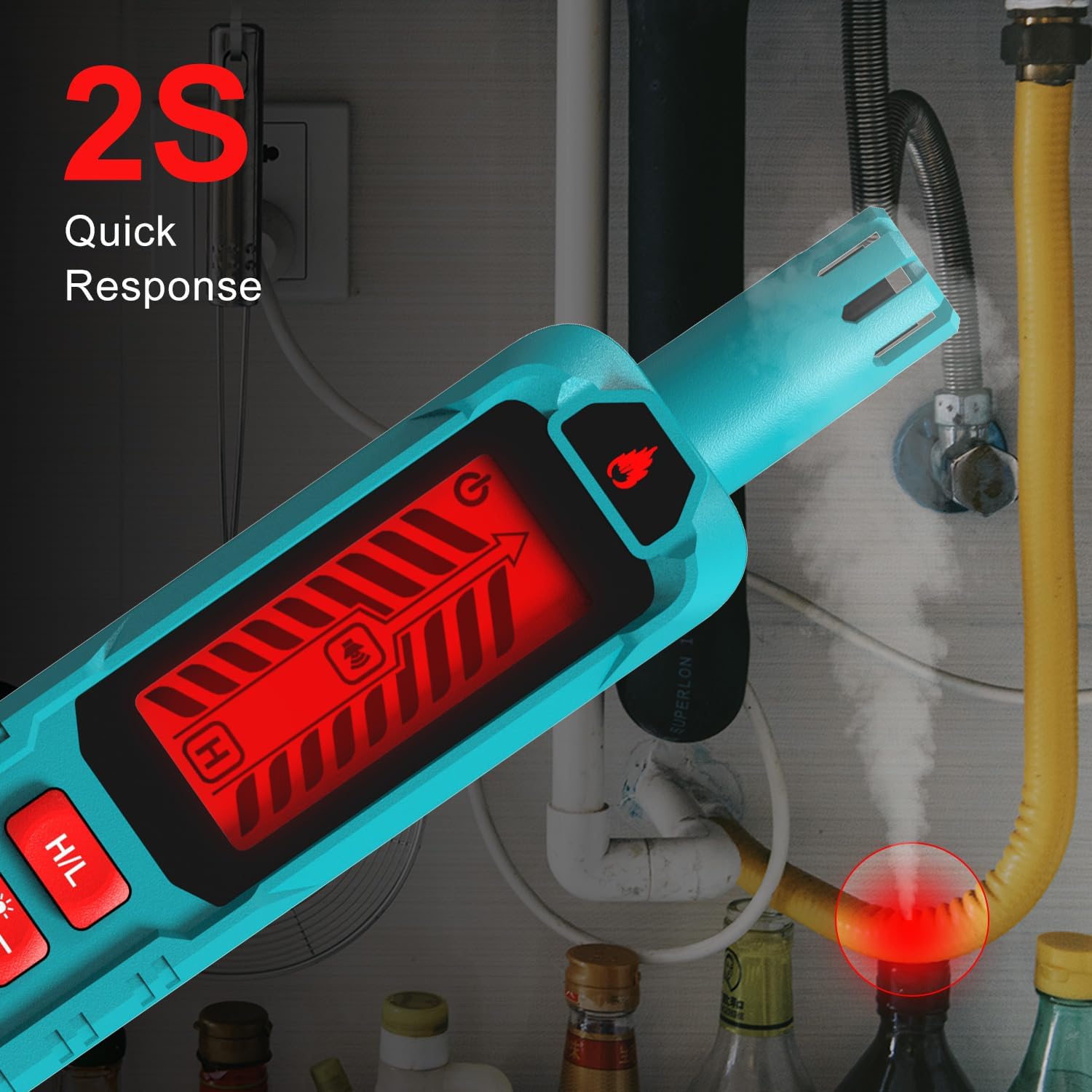 Kiprim® GD01A Erdgas-Detektor Tragbarer Gasmelder