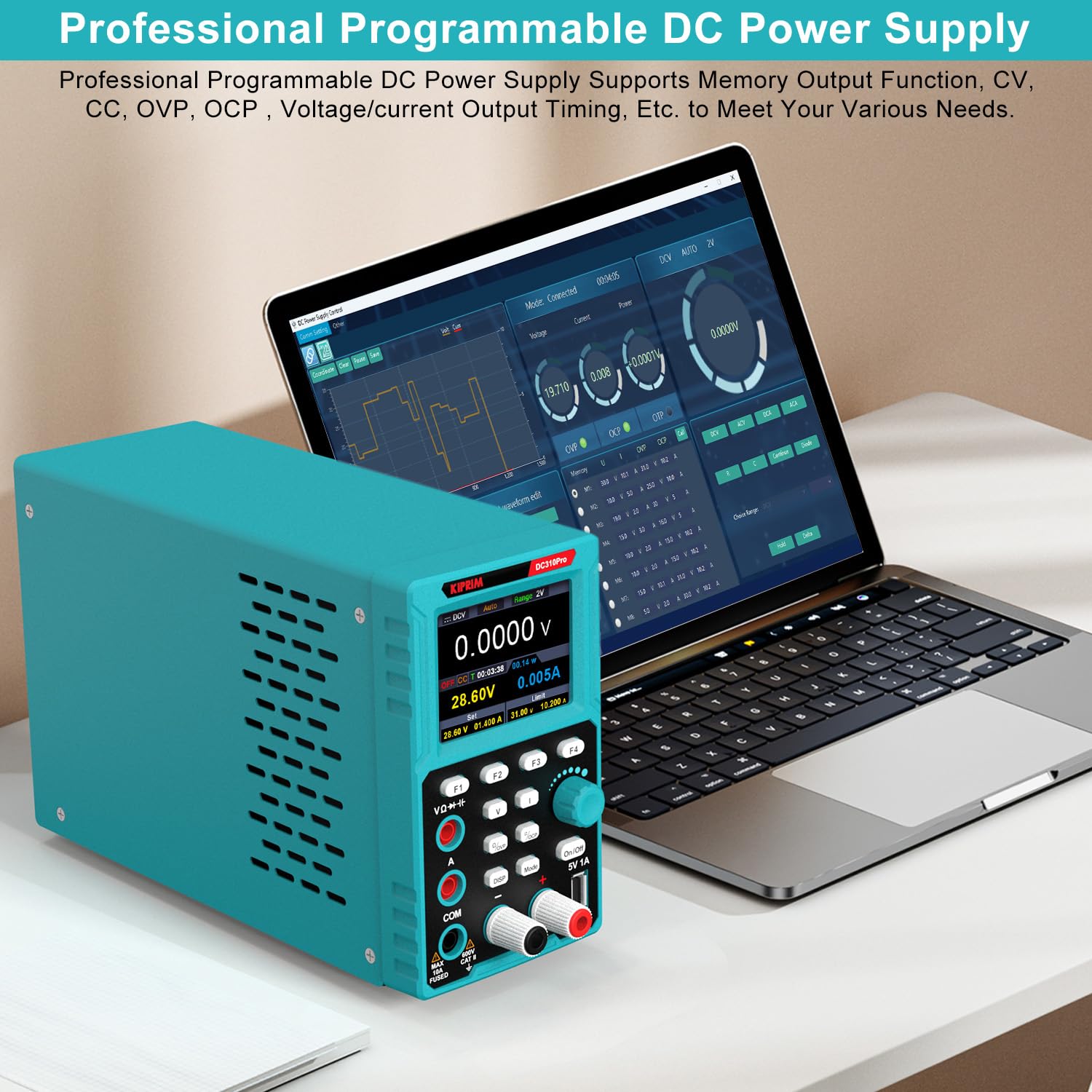 Kiprim® Tragbarer Gasmelder mit akustischem und visuellem Alarm, H/L Empfindlichkeitsmodus