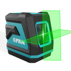Kiprim® LV8 Grüner Laser-Kreuzlinienlaser mit Helligkeitsregulierung, Selbstnivellierung &amp; Pulsmodus, inkl. Batterien &amp; Tasche