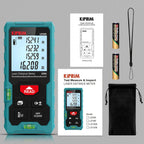 Kiprim® LD50E Laser-Entfernungsmesser 50 m mit LCD, Einheitenwechsel &amp; Wasserwaage