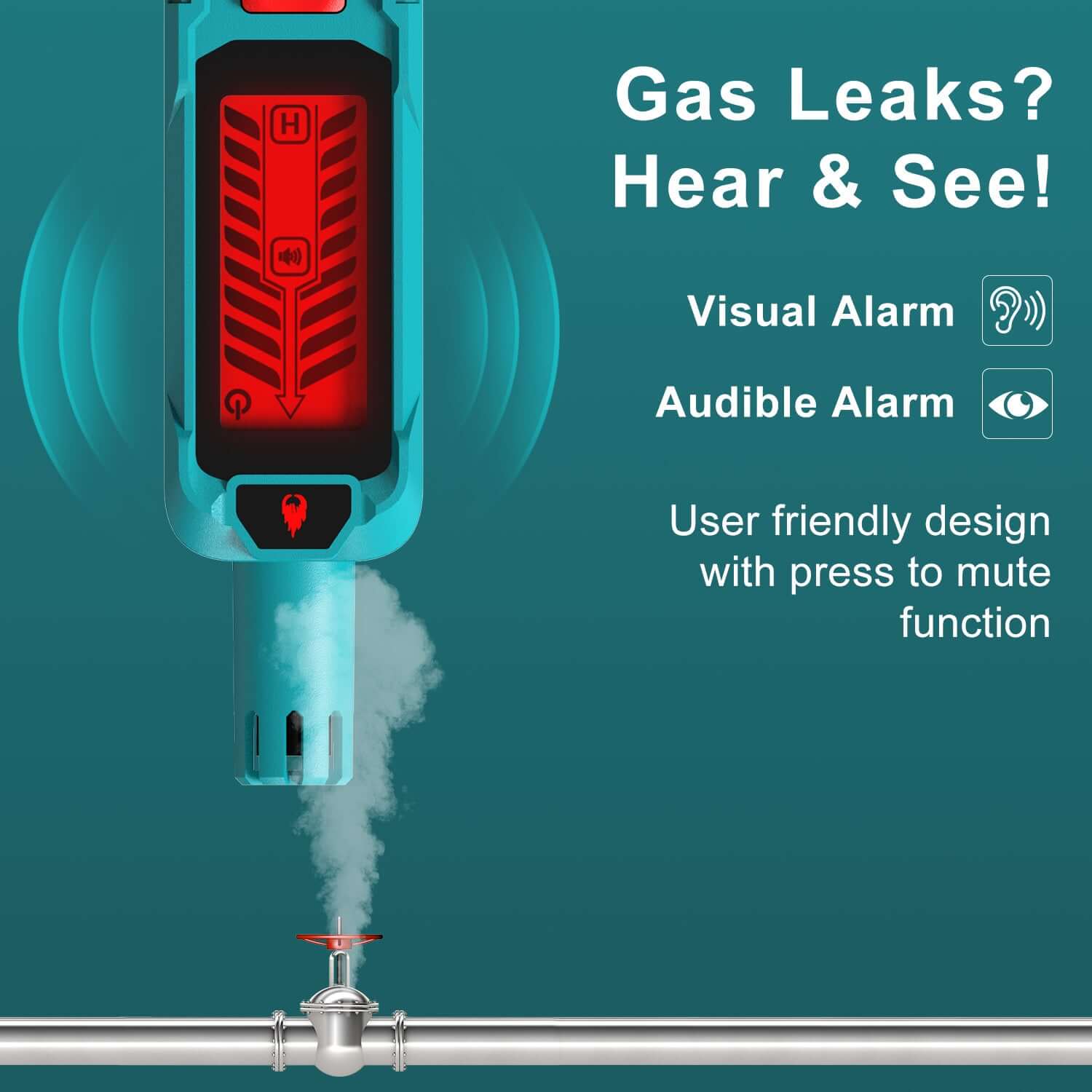 Kiprim GD01A Natural Gas Leak Detector - Kiprim