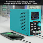 Kiprim® Programmierbares DC-Netzteil 0-30 V 0-10 A, 110 V, Hohe Präzision, USB-Ladung